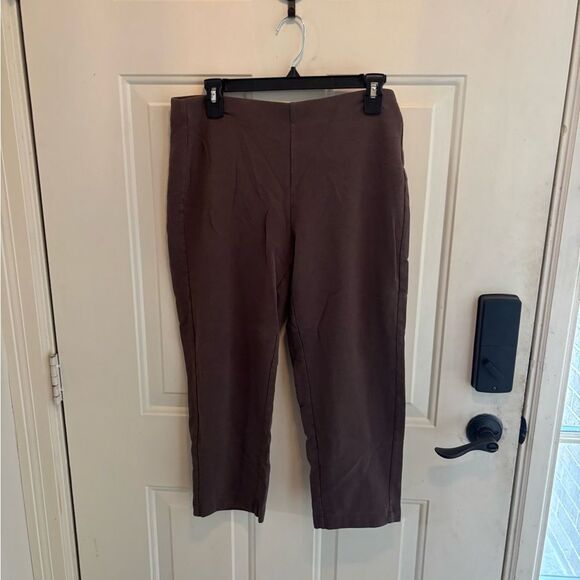 J. Jill Chocolate Slim Cropped Pants - Picture 4 of 4